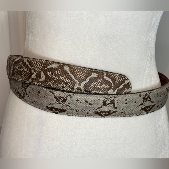 CALZADO ARAUZ Genuine Natural Python Snakeskin Leather Belt (49”) - Picture 4 of 9